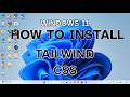 How to install TAILWIND CSS on VITE REACT