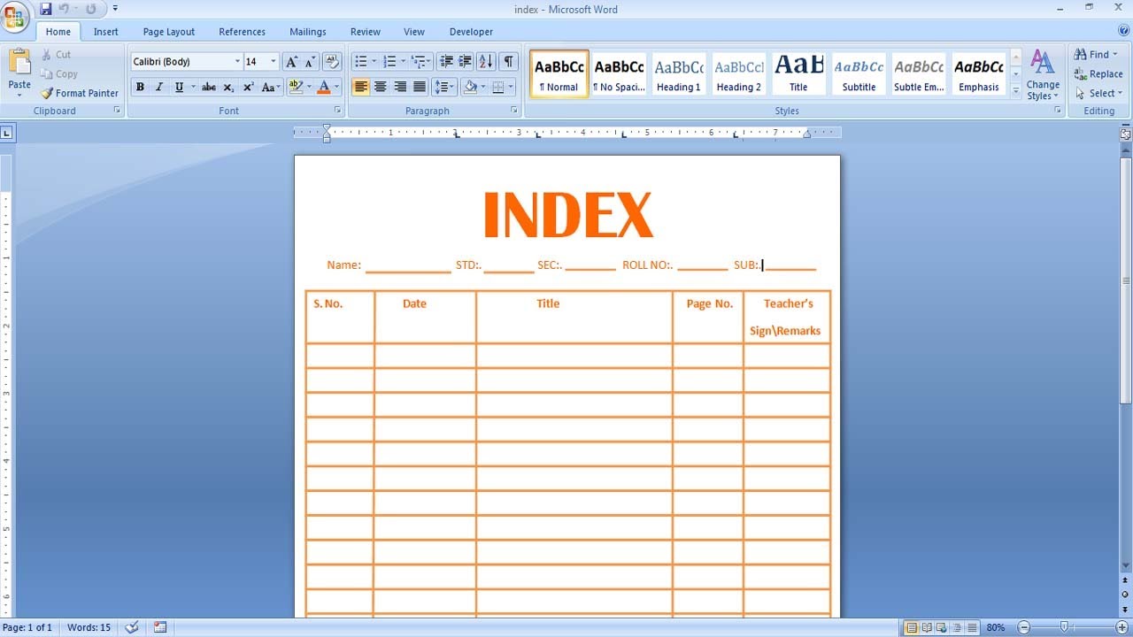 How To Create Index In Ms Word Printable Templates Vrogue Co How To Create Index In Ms Word Printable Templates Vrogue Co