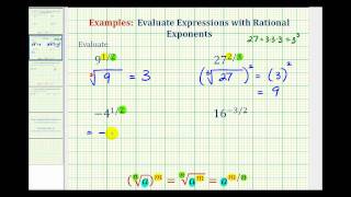Ex: Evaluate an Expression with Rational Exponents Using Radicals