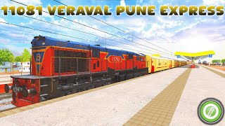 11087 Veraval Pune Express ⁕ Indian Railway Simulator ⁕ MSTS #youtube  #gaming