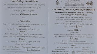 KANISHKA WEDS LAKSHMI PAVANI