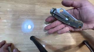 รีวิว มีด spyderco ด้ามพลาสติก syntetic ลายพราง