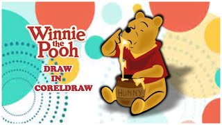 How to draw Winnie The Pooh with honey pot|How to Draw Winnie The Pooh step by step||CorelDraw