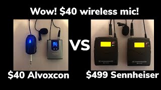 Alvoxcon TG-2 vs Sennheiser EW 100 G3 - Is Alvoxcon the best YouTube wireless microphone for $40?