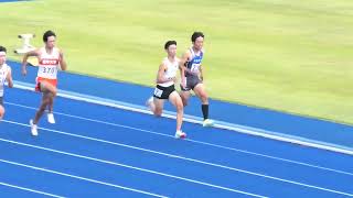 東北学生選手権2022　男子100m 予選　高瀬　20221016