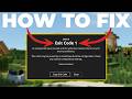 How To Fix Exit Code 1 in Minecraft