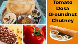 செட்டிநாடு தக்காளி தோசை/வோ்க்கடலை சட்னி/Chettinad Tomato Dosa/Groundnut Chutney/Aachis samayal