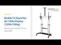 STNDMTV100 - Universal Mobile TV Cart | StarTech.com