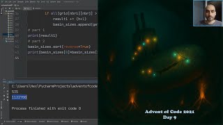 Advent of Code 2021 (Python) - day 9