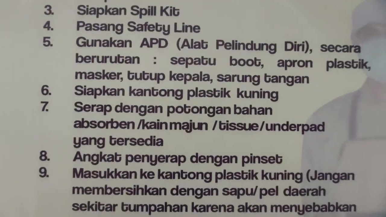 Langkah Penanganan Tumpahan Darah Atau Cairan Tubuh Di Laboratorium ...