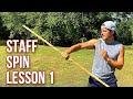 STAFF SPINNING for Beginner Tutorial - Technique 1 Figure 8