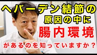 指の第一関節に痛み、腫れ、変形、違和感が起こるヘバーデン結節の原因の一つに腸内環境があるのを知っていますか？東京都杉並区久我山駅前整体院「三起均整院」