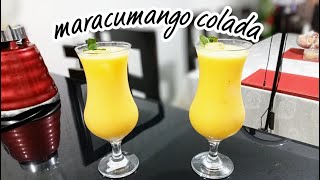 cómo preparar un MARACUMANGO COLADA/Coctel  dulzura del mango, acidez de la maracuya y crema de coco