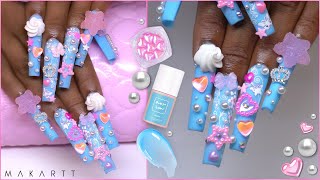 Makartt APRES DUPE Kawaii Elegance Nails Cute 3D Nail Art Decora Princess Hime Gyaru Throw Back