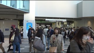 銀座線乗換え用に新設された渋谷駅中央東改札口の風景