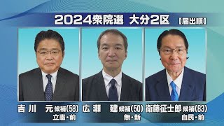 【衆院選公示】大分2区　保守系の新人が出馬、三つ巴の戦い