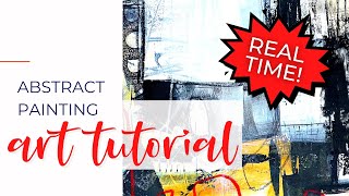 REAL TIME Abstract Painting Tutorial  #arttutorial #abstractart #realtime