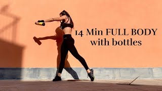 14 Min Allenamento FULL BODY + boxe con attrezzi alternativi 🐚