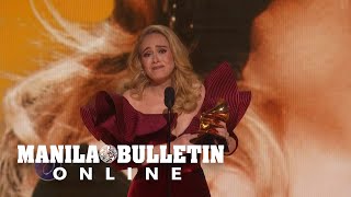 Adele wins Grammy Award for best pop solo performance