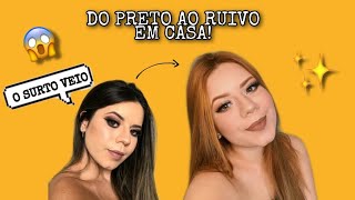 Como FIQUEI RUIVA em CASA e SEM DESCOLORIR