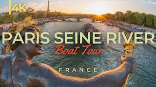 Bateau Mouche Paris Tour 4K | Cruise on the Seine in Paris