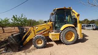 2000 Komatsu WB97R Utility 4.4 Litre 4-Cyl Diesel Backhoe Loader Excavator (97 HP)