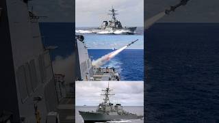 USS Curtis Wilbur (DDG-54) Live Fires Harpoon Anti - Ship Missile & RIM-66 Surface -to- air Missile
