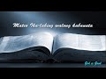 The Holy Bible. Matthew Chapter 18 Tagalog Bible Audio Dramatized