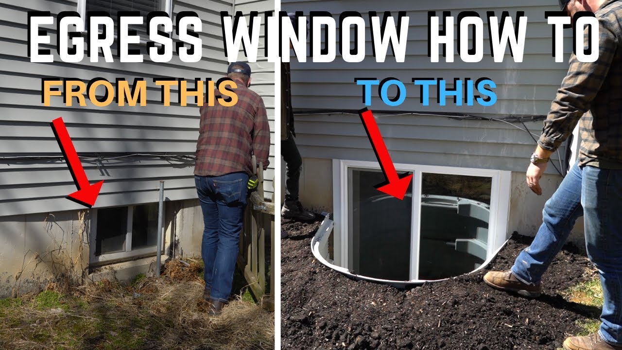 Egress Basement Window Installation | How To | DIY Home Improvement ...