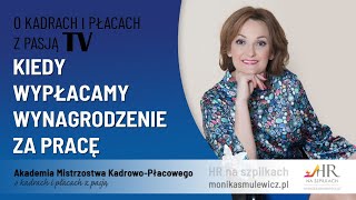 Kiedy wypłacamy wynagrodzenie za pracę?