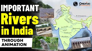 All Important Indian RIVERS in ONE CLASS | SMART Revision with Animation | OnlyIAS