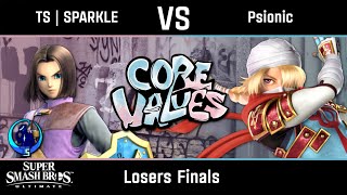 TS | SPARKLE (Hero) vs Psionic (Sheik) - Ultimate Losers Finals -  CORE VALUES V