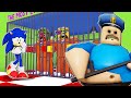 SONIC VS BARRY'S PRISON RUN OBBY in ROBLOX