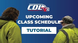 CDL PowerSuite - Upcoming Class Schedule Tutorial
