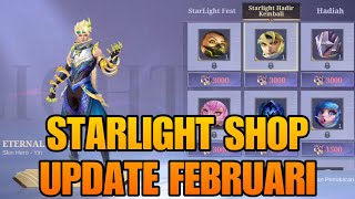 STARLIGHT SHOP UPDATE FEBRUARY - MALAH BANYAK SKIN FRAGMENT SHOP YANG DI HADIRKAN! MOBILE LEGENDS