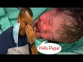 Father Become emotional seeing his newborn Daughter.So cute!