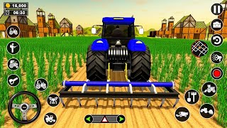 Real Tractor Driving Simulator | Harvester Tractor Farming Simulator 2023 - Android Gameplay