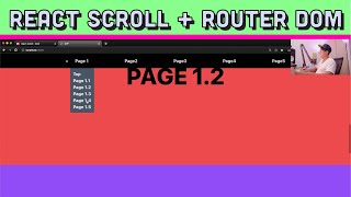 React Smooth Scroll with Router Dom, single page and vite tutorial