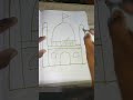 easy masjid drawing trending