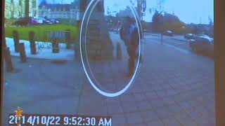 Raw: Security footage of Ottawa shooting