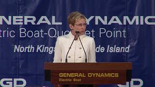 SSN 795 Rickover Keel Laying Ceremony - Darleen Greenert, Ship's Sponsor