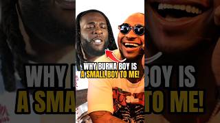 Why Davido believes Burna Boy is small compared to him! #shorts #davido #burnaboy