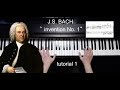 invention no.1 BACH part 1 piano tutorial