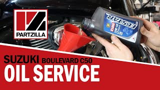 How to Change the Oil on a Suzuki Boulevard C50 | Suzuki C50 Oil Change | Partzilla.com