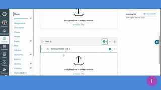 Creating Modules and Pages- Canvas Basics