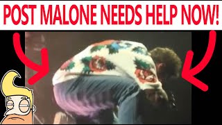 Post Malone Falling Over On Stage! (Conspiracy)
