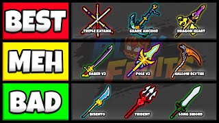 Ranking \u0026 Showcasing All SWORDS In Blox Fruits! | Tier List