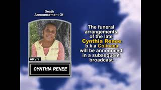 Cynthia Renee ~ Short Obituary