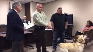 Retirement of K-9 "TJ" 3-22-16