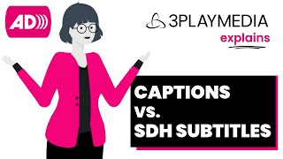 3Play Media Explains... SDH vs. CC: What's the Difference? (with Audio Description)